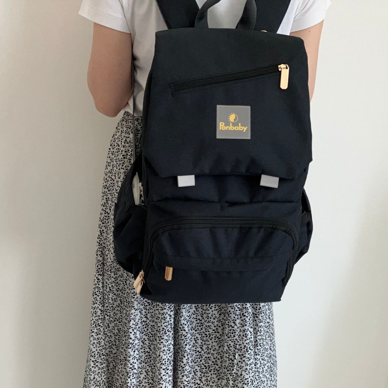 23Lマザーズバッグ【ベーシックモデル】オールブラック