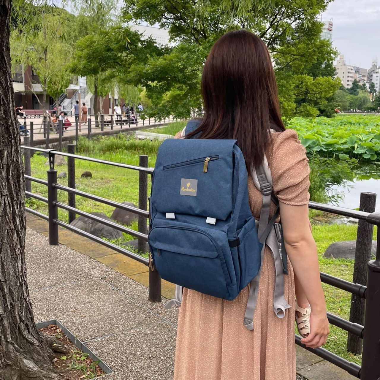 23Lマザーズバッグ【ベーシックモデル】オールネイビーブルー