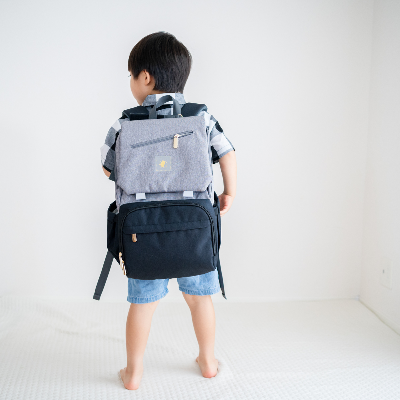 23Lマザーズバッグ【プレミアモデル】グレー×ブラック