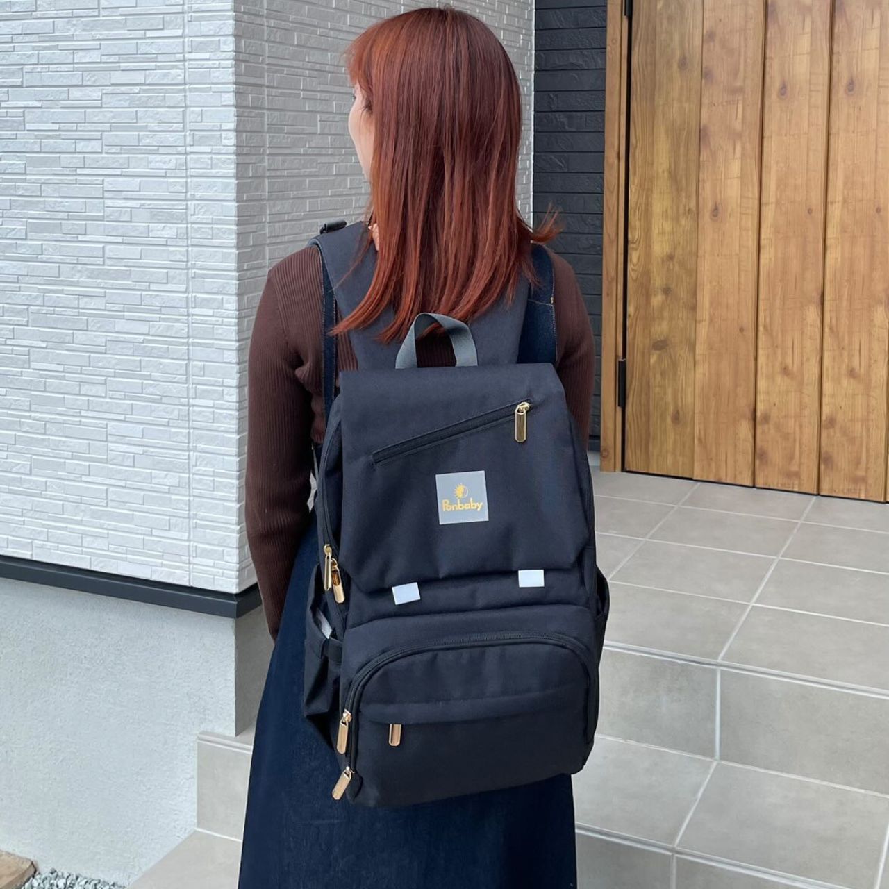 23Lマザーズバッグ【ベーシックモデル】オールブラック