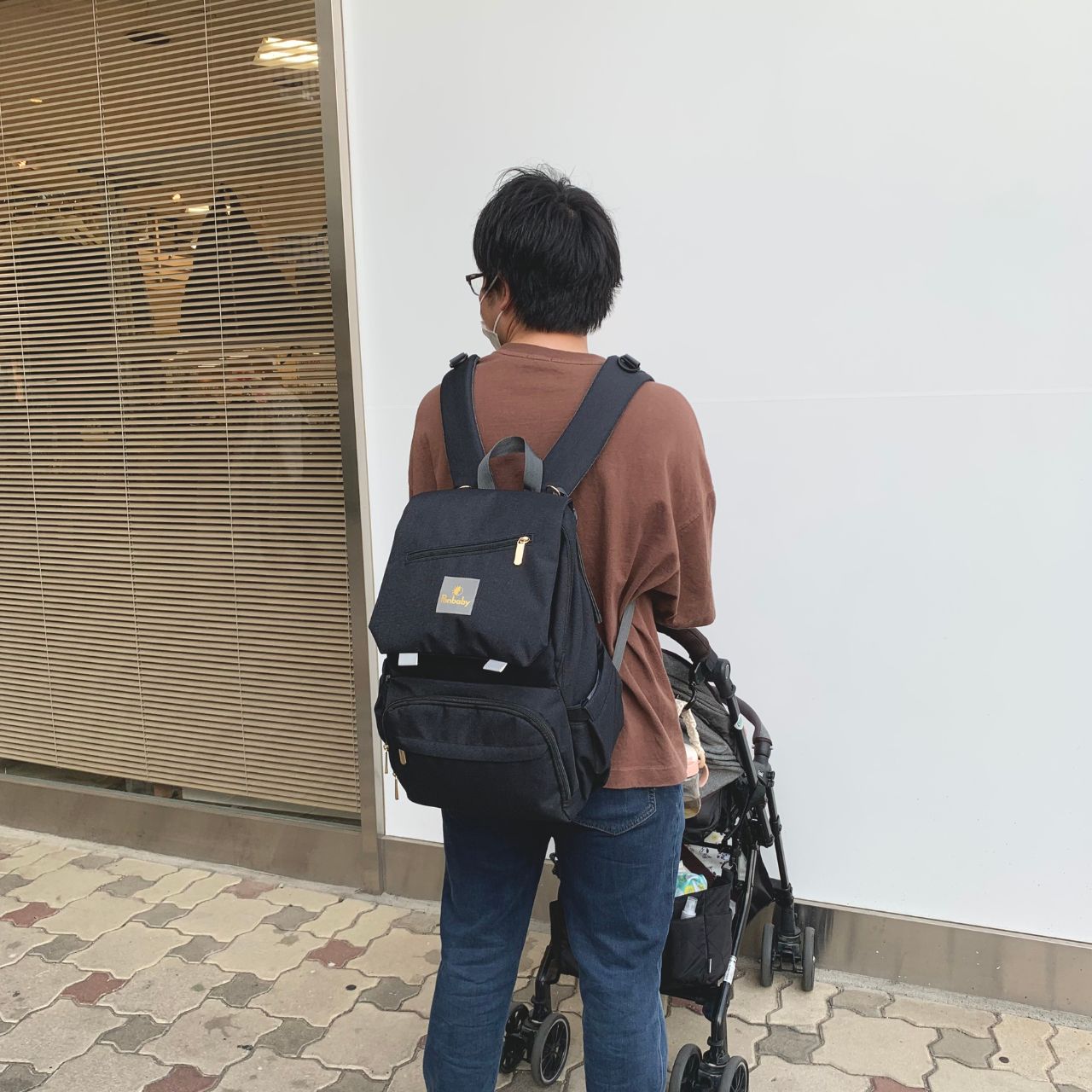 23Lマザーズバッグ【ベーシックモデル】オールブラック
